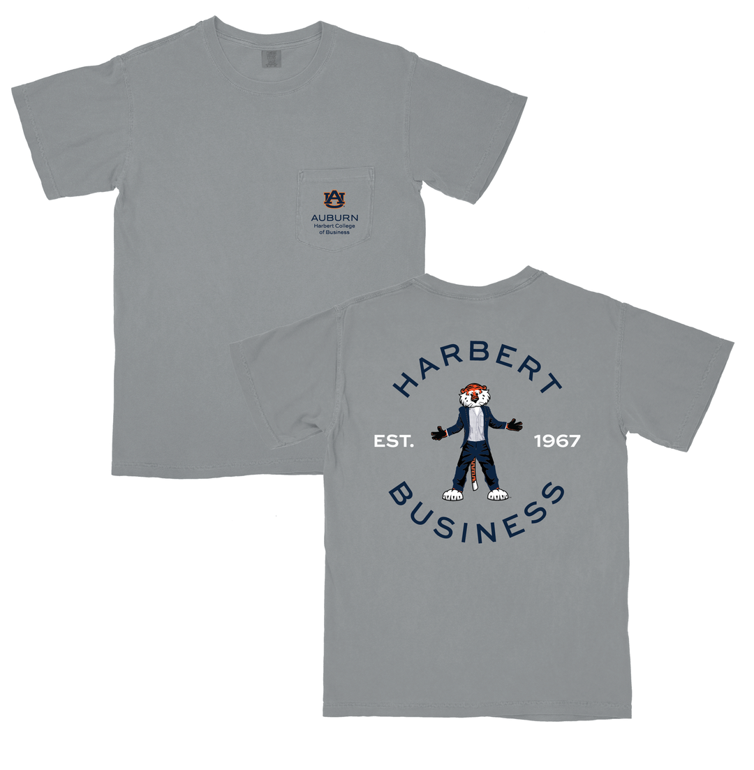 Business Aubie Pocket Tee – Harbert College Merch