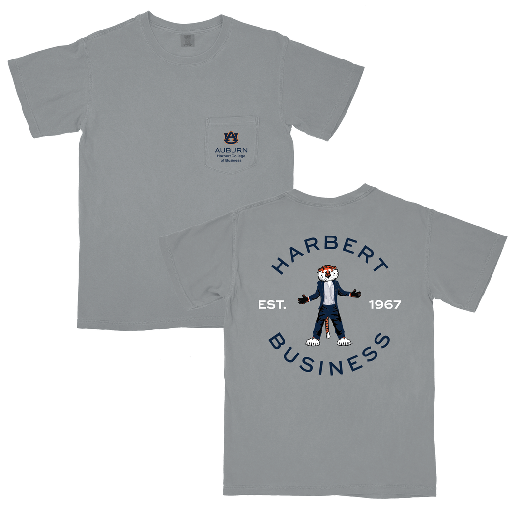 Business Aubie Pocket Tee